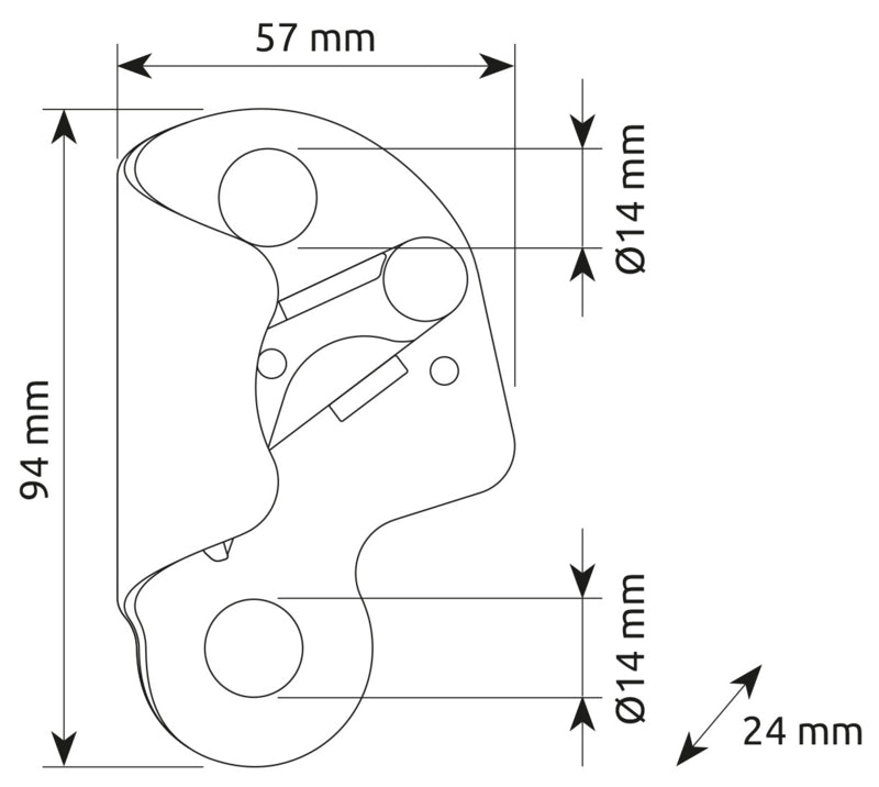 Camp SOLO 2 BLACK - Rope clamp