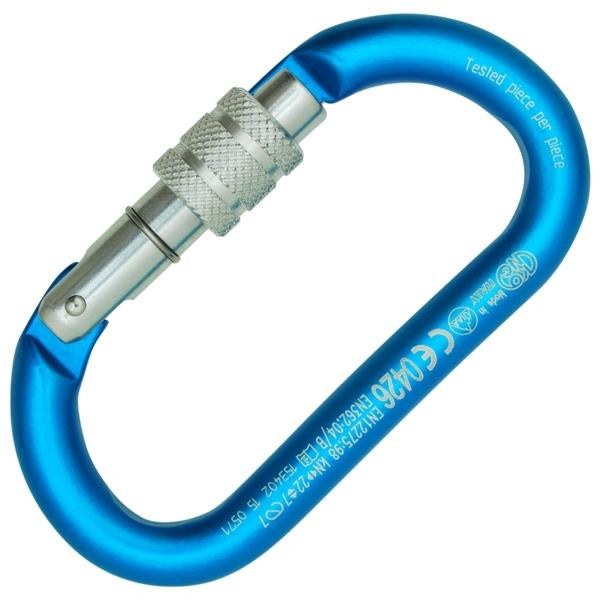 Kong Oval Alu Classic Schroef Karabiner