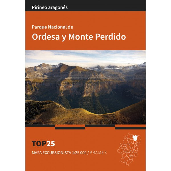 Canyonkaart Ordesa Y Monte Perdido