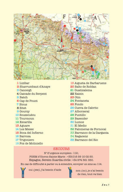 Canyons in de Pyreneeën. Frankrijk-Spanje. 35 afdalingen