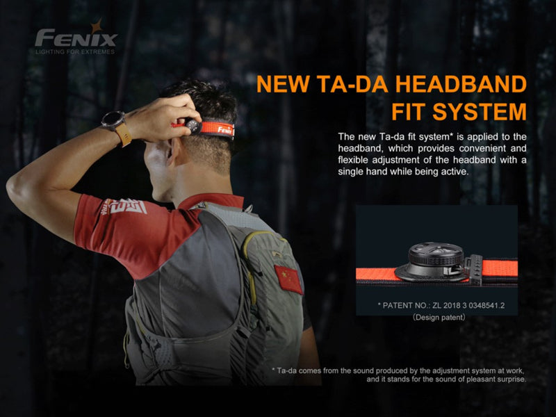 Fenix HM65R-DT oplaadbare hoofdlamp - Paars
