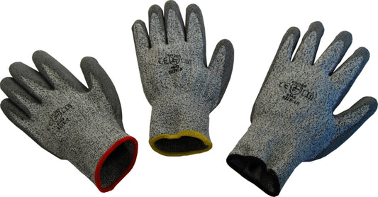 AV Grijze PU-handschoenen