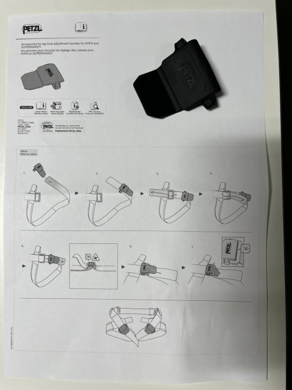 Petzl AVEN, SUPERAVANTI en FRACTIO gesp (verpakking van 2)
