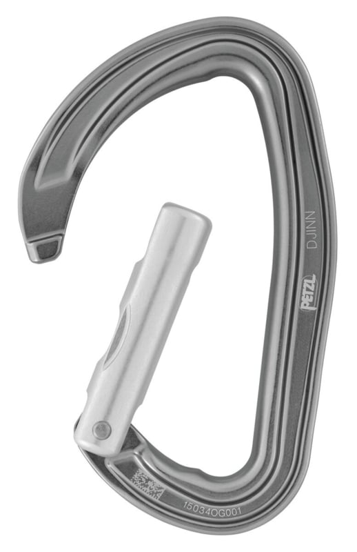 Petzl Djinn snapper Recht Grijs